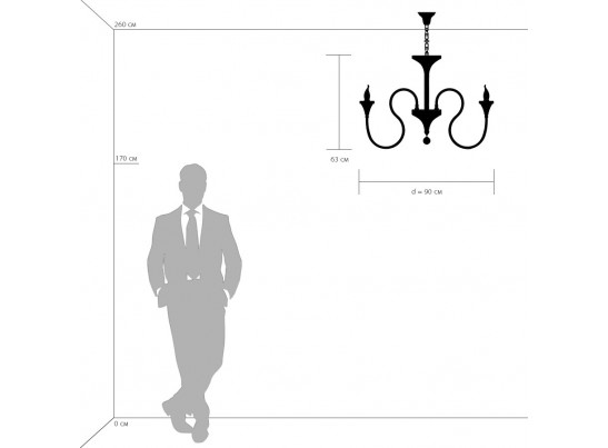 Люстра подвесная Serpente Osgona 703084 в Каменске-Уральском