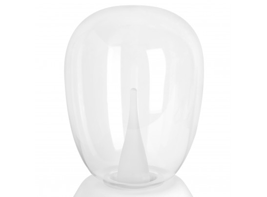 Настольная лампа диммируемая 10W 3000K прозрачный/белый Uovo III Lightstar 807906 в Каменске-Уральском