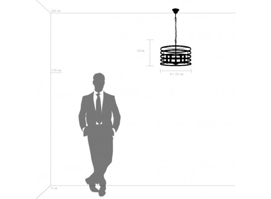 Люстра подвесная Epsilon Lightstar 735050 в Каменске-Уральском