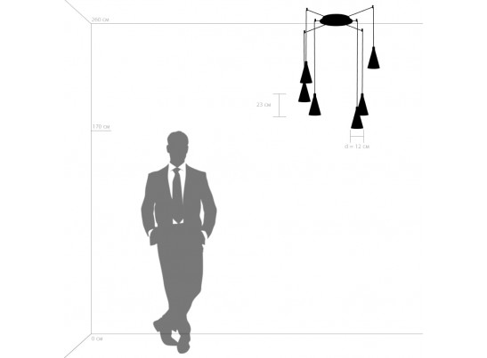 Подвес Cone Lightstar 757067 в Каменске-Уральском