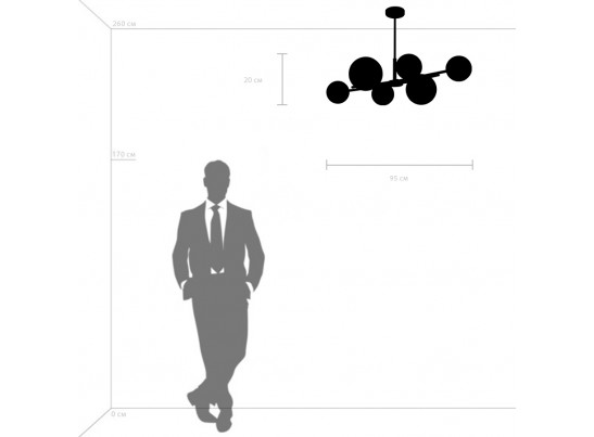 Люстра потолочная Croco Lightstar 815460 в Каменске-Уральском