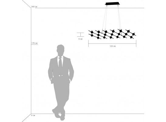 Люстра подвесная Bergamo Lightstar 745347 в Каменске-Уральском