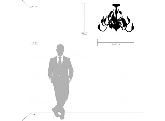 Люстра потолочная Cigno Collo Lightstar 751187 в Каменске-Уральском