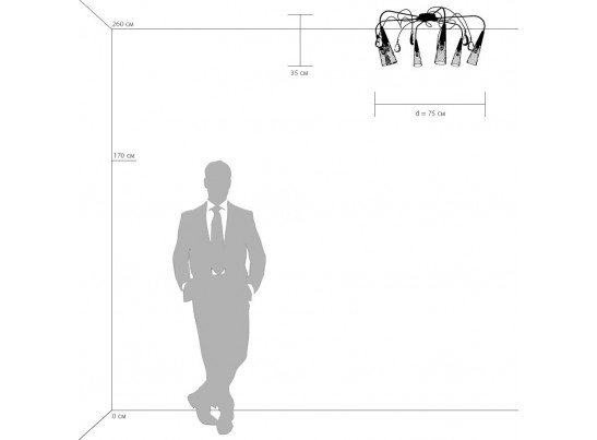 Люстра потолочная Aereo Lightstar 711064 в Каменске-Уральском