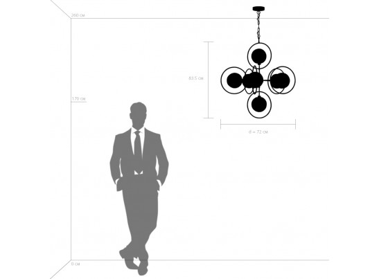 Люстра подвесная Alfa Lightstar 745077 в Каменске-Уральском