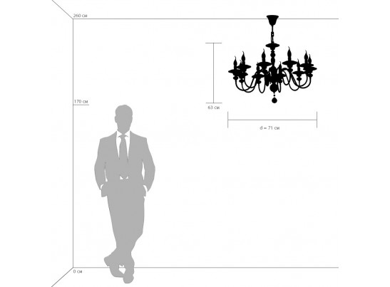 Люстра подвесная Azzurro Osgona 699104 в Каменске-Уральском