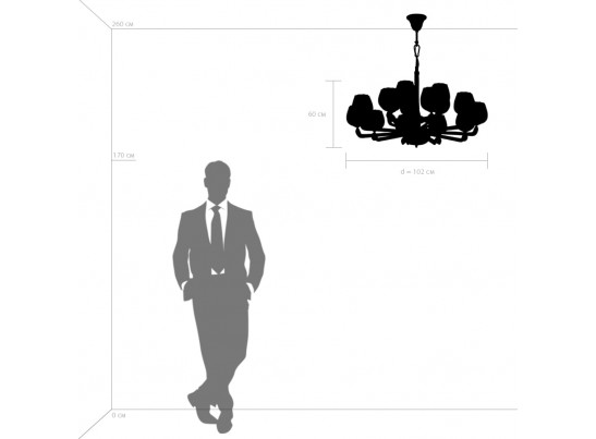 Люстра подвесная Delta Osgona 706152 в Каменске-Уральском