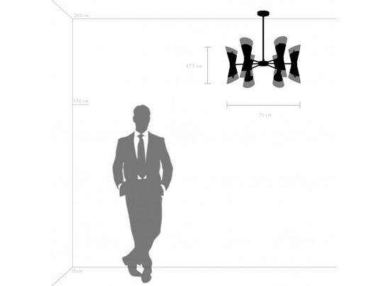 Люстра потолочная Strato Lightstar 817127 в Каменске-Уральском