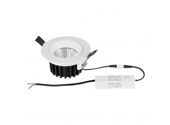 Светильник встраиваемый поворотный 10W 1310Lm 38G белый Soffi IP65 Lightstar 212446IP65 в Каменске-Уральском