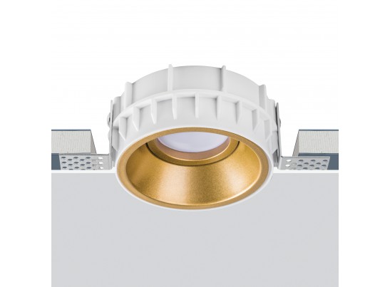 Комплект из светильника и рамки DOMINO ROUND MR16 ЗОЛОТО в Каменске-Уральском