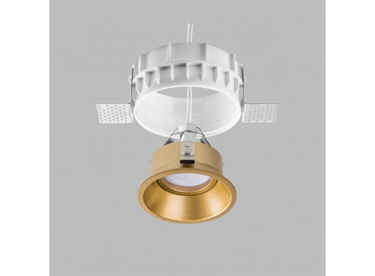 Комплект из светильника и рамки DOMINO ROUND MR16 ЗОЛОТО в Каменске-Уральском