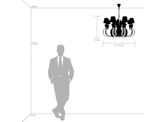 Люстра подвесная Antique Lightstar 783081 в Каменске-Уральском