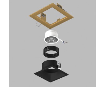Комплект со светильником Domino Lightstar D51307BMOD