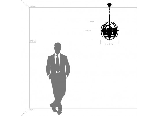 Люстра подвесная Cero Lightstar 731147 в Каменске-Уральском