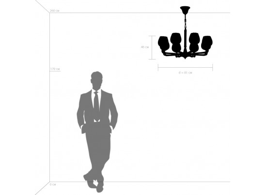 Люстра подвесная Delta Osgona 706082 в Каменске-Уральском