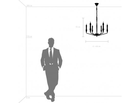 Люстра подвесная Ragno Lightstar 732167 в Каменске-Уральском