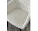 Стул BRANDY WZ2042-01 молочный фактурный велюр / черный каркас в Каменске-Уральском