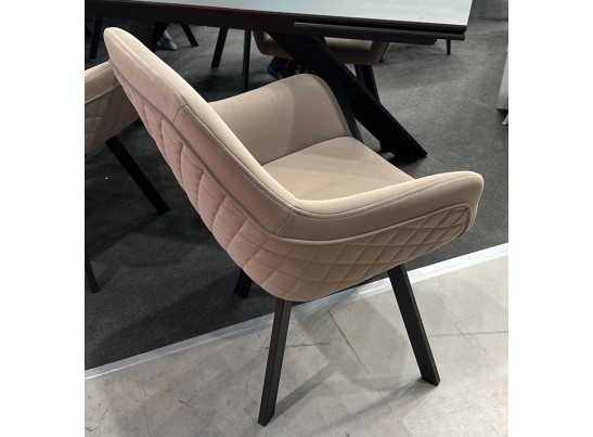 Стул JET 360 град. поворот. B22 Серый, велюр / черный каркас, в Каменске-Уральском