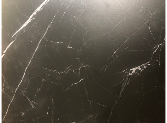 Стол CORNER 120 MATT BLACK MARBLE SOLID CERAMIC / BLACK, ®DISAUR в Каменске-Уральском