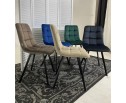 Стул CHILLI SQUARE BLUVEL-78 GREEN, велюр / черный каркас, в Каменске-Уральском
