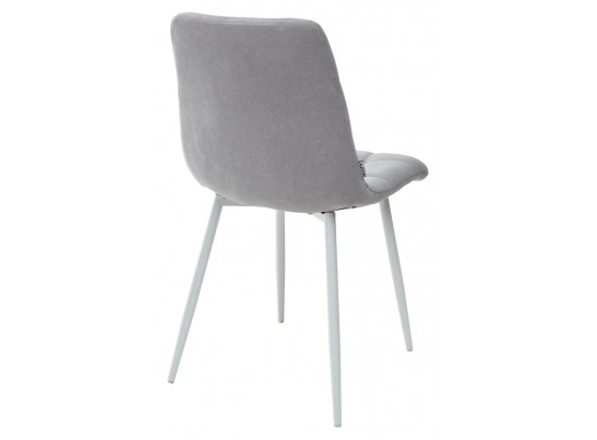 Стул CHILLI UF860-02B серо-голубой, ткань/ белый каркас в Каменске-Уральском