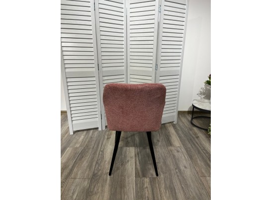 Стул BRANDY WZ2042-11 брусничный фактурный велюр/ черный каркас в Каменске-Уральском