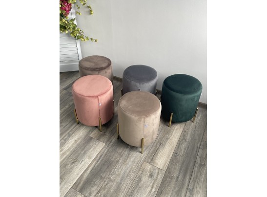 Пуф для гостиной RICE BLUVEL-38 LATTE / GOLD в Каменске-Уральском