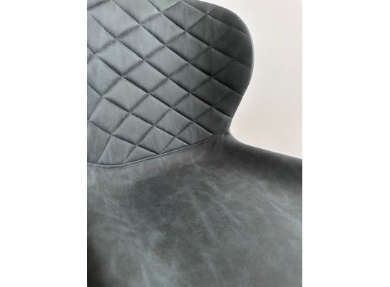 Стул КЛОД, цвет Kiprus-12 Темно-серый, искусственная замша / черный каркас в Каменске-Уральском