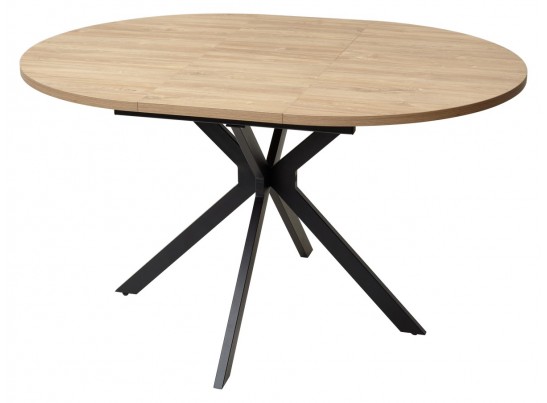 Стол ВЕГА D110 раскладной Дуб Канзас/ черный каркас БЕЗ НДС в Каменске-Уральском