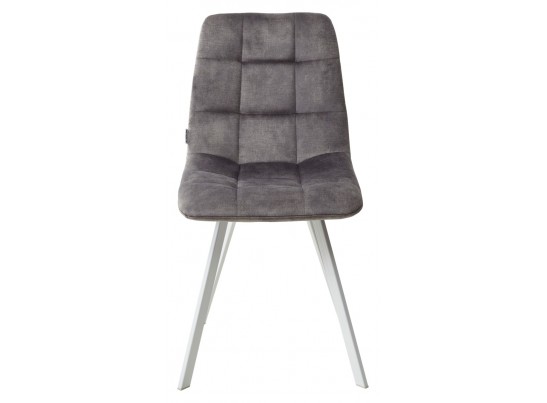 Стул CHILLI SQUARE PK6015-02 (VBP202) античный темно-серый, велюр/ белый каркас в Каменске-Уральском