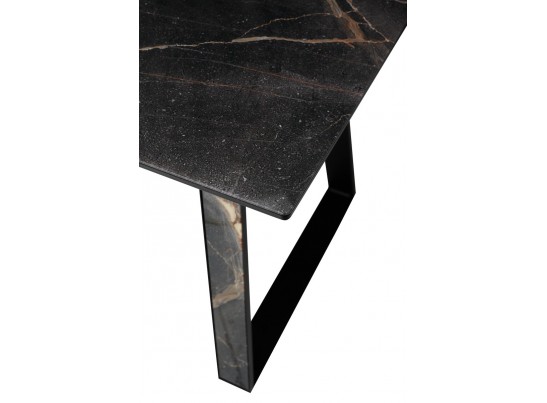 Стол Франк 160 Мейджик, стекло / Мейджик, черный в Каменске-Уральском