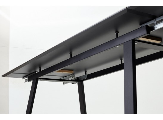 Стол Франк 200 Кремовый мрамор, керамика / черный каркас в Каменске-Уральском