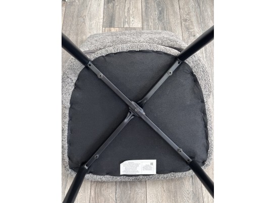 Стул JANETY UF998-04 бежевый, букле / черный каркас/ Товарный знак DISAUR в Каменске-Уральском