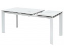 Стол CORNER 120 MATTE STATUARIO Белый мрамор матовый керамика, стекло/ белый каркас, ®DISAUR в Каменске-Уральском