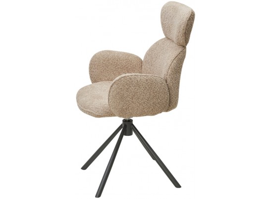 Стул VARDY 360 град.поворот. бежевый букле XD841-06 / Серый, ®DISAUR