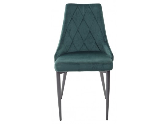 Стул NEPAL BLUVEL-78 GREEN/ серый каркас, велюр M-City в Каменске-Уральском