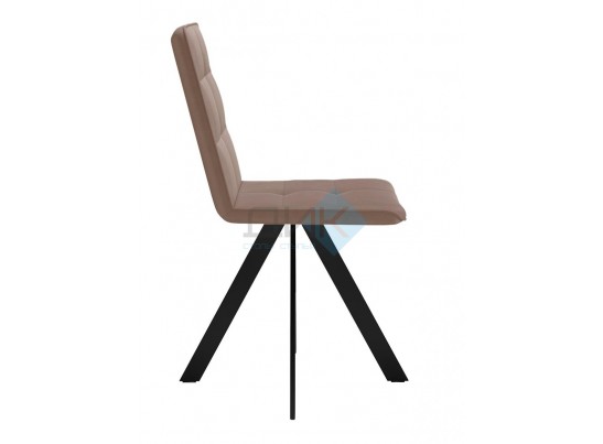 Стул BRONX, 360 град. поворот. B5 Капучино, велюр / черный каркас, в Каменске-Уральском