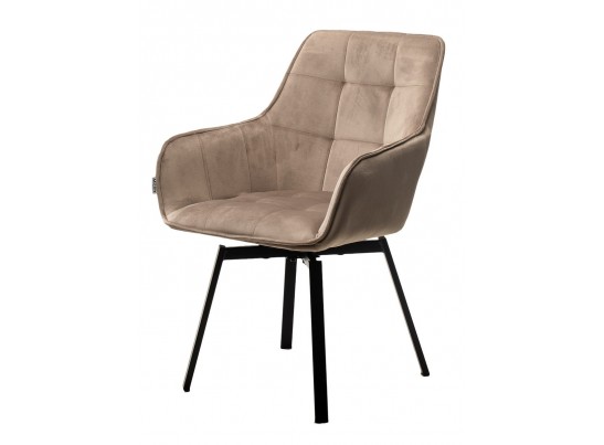 Стул MAVERICK 360 град. поворот. BLUVEL-40 BEIGE/ черный каркас, в Каменске-Уральском