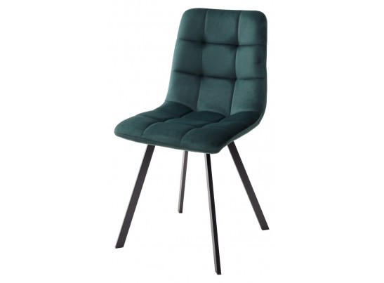 Стул CHILLI SQUARE BLUVEL-78 GREEN, велюр / черный каркас, в Каменске-Уральском