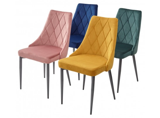 Стул NEPAL BLUVEL-78 GREEN/ серый каркас, велюр M-City в Каменске-Уральском