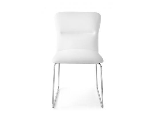 Стул FRIDA CB/1806-SK MT.P77 CHROMED/ SKUBA S92 OPTIC WHITE в Каменске-Уральском