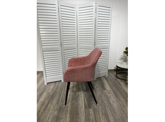 Стул BRANDY WZ2042-11 брусничный фактурный велюр/ черный каркас в Каменске-Уральском