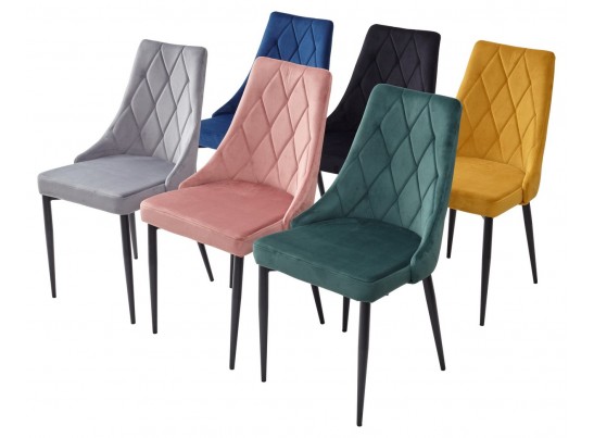 Стул NEPAL BLUVEL-78 GREEN/ серый каркас, велюр M-City в Каменске-Уральском