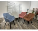 Стул BRANDY WZ2042-11 брусничный фактурный велюр/ черный каркас в Каменске-Уральском