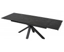 Стол ALTO 160 NERO KL-116 Черный мрамор матовый, итальянская керамика/ черный каркас в Каменске-Уральском