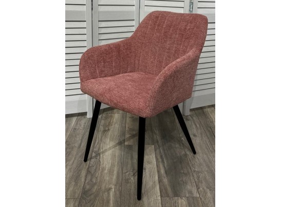 Стул BRANDY WZ2042-11 брусничный фактурный велюр/ черный каркас в Каменске-Уральском