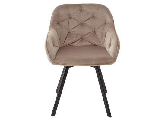 Стул GALE 360 град. поворот. BLUVEL-40 BEIGE, велюр/ черный каркас, в Каменске-Уральском