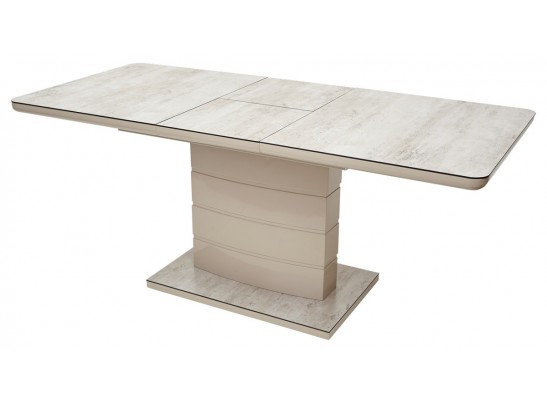 Стол ALTA 120 BEIGE/ CAPPUCINO глазурованное стекло в Каменске-Уральском