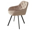 Стул GALE 360 град. поворот. BLUVEL-40 BEIGE, велюр/ черный каркас, в Каменске-Уральском