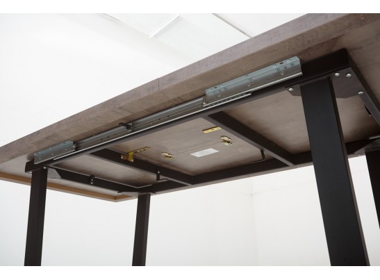 Стол ЛОФТ 138 Оникс/ Черный в Каменске-Уральском